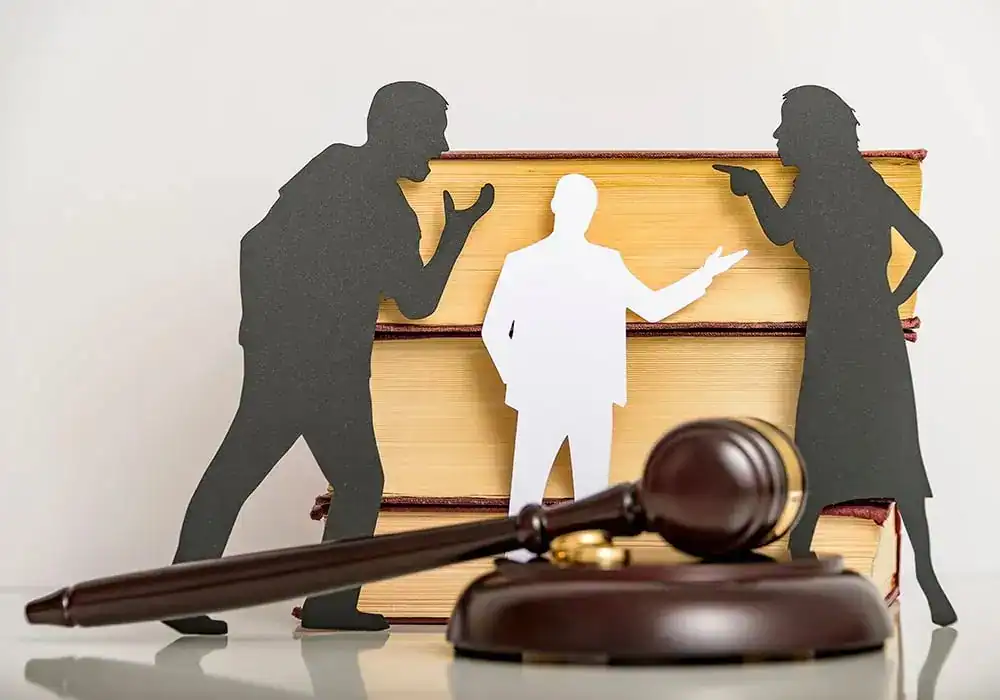 image of couple arguing through divorce St Austell