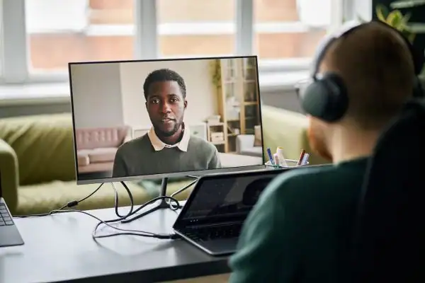 image of online mediation St Austell in progress.